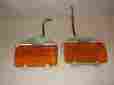 3478585 3478584 Chrysler 1971 1972 Newport New Yorker 300 Pair Front Park Turn Signal Lights Nr
