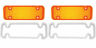 7172pla Uapac Chevy Pickup Truck Parking Light Lens Amber Pair With