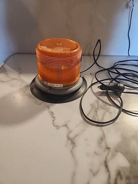 6650a-mg Ecco Amber Magnet Mount Strobe Light 12-24 Vdc Made In Usa