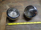 F-19 Chevrolet Vintage Oem Chevy Parking Signal Lenses Chrome Housings