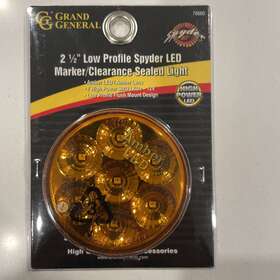 76660 Grand General 760479766233 2 1/2 Inch Low Profile Spyder Red 7 Led Marker Light 76660 Grand General 760479766233 2 1/2 Inch Low Profile Spyder Red 7 Led Marker Light