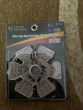 81776 Grand General Ultra Thin Hex Air Cleaner Breather Interior Marker Light 54 Led Red 81776 Grand General Ultra Thin Hex Air Cleaner Breather Interior Marker Light 54 Led Red