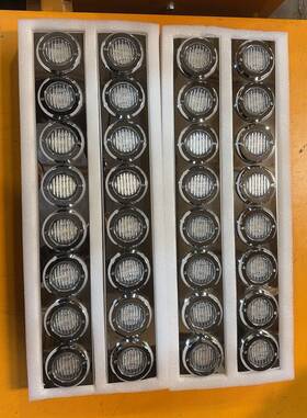 102196 Jake Motor Parts 102195 Front Clear Lens Peterbilt Air Cleaner Kit With 16 Flat Amber And Red Led Lights