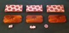 C1az-13208a Me-204 Vintage Nos Mercury Monterey Amber Parking Lamp Lenses Sets Screws