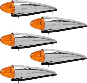 Gtcv-0381867787 Partsam 5-pack 17 Led Amber Torpedo Cab Marker Lights Open Box Grade A Gtcv-0381867787 Partsam 5-pack 17 Led Amber Torpedo Cab Marker Lights Open Box Grade A