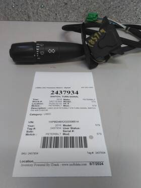 A0613-002-00 Peterbilt 2437934 Replaces 579 2016 Switch Turn Signal 3695731