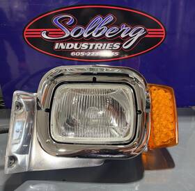 P54-6079-002p Peterbilt 389 379 378 357 Single Headlight Assembly Driver Side