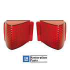 Pz00322-pr Resto Parts Chevelle Malibu Tail Light Lenses Pair Gm Restoration