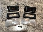 1-68fo Sae-f Ford Bronco Turn Signal Buckets With Pads And Clear Lenses 1-68fo Sae-f Ford Bronco Turn Signal Buckets With Pads And Clear Lenses