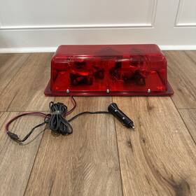 9200h Signal Mini Bar Red Light Emergency Usa Made 12 Vdc 8 Amps Works