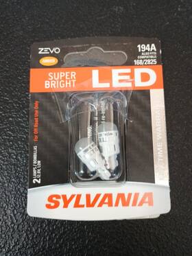 194aled.bp2 Sylvania Zevo Led Light 194a Amber 2 Pack Bulbs