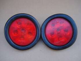 44030r3 Truck-lite Pair Led Stop/turn/tail Light Super 44 Red Round 6 Diode 44030r3 Truck-lite Pair Led Stop/turn/tail Light Super 44 Red Round 6 Diode