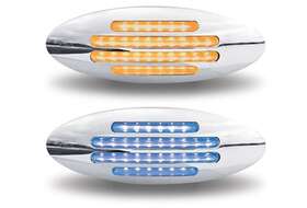 Tled-fx103 Trux M1 Style 30 Diode Dual Revolution Amber Marker To Blue Auxiliary Led Light Tled-fx103 Trux M1 Style 30 Diode Dual Revolution Amber Marker To Blue Auxiliary Led Light