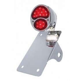 20326 United Pacific License / Tail Light Assembly - Stainless Steel Material Polished Finish 20326 United Pacific License / Tail Light Assembly - Stainless Steel Material Polished Finish