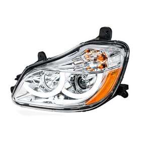 31454 United Pacific 12v Led Chrome Projection Headlight Assembly For Kenworth T680 2013-2021
