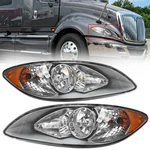 For 2008-2016 International Prostar Chrome Headlights Headlamps Left+right Pair. Fixed Price $112.99.
