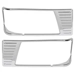 Chrome Headlamp Headlight Bezel For Peterbilt 377 Turck Lh And Rh Side #16-06264. Fixed Price $115.00.