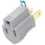 New Lot Of (10) Cooper 419GY Gray Outlet 2 Wire Grounding Adapter 3 Prong. Fixed Price $5.29.