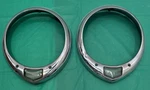 Pair 41-48 Studebaker M Series Headlight Bezel And Parking Lens. Fixed Price $60.00.