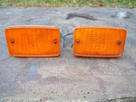 Oem '73 '74 Chevrolet Nova Grille Mounted Amber Marker Lights Complete #5965816. Fixed Price $88.00.