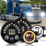 7" Led Headlamp Headlights + 4'' Fog For Freightliner Coronado 2001-2016. Fixed Price $95.99.