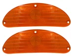 1955 Chevrolet Belair 210 150 Parking Light Lens Pair Amber Danchuk Made Usa. Fixed Price $23.95.
