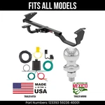 For 99-03 Toyota Solara Trailer Hitch 4 Pin Wire 178" Ball Fits Curt 3.5K. Fixed Price $707.99.