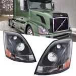 For Volvo Vnl 2004-2017 Semi Truck Black Projector Headlight Headlamp Left&right. Fixed Price $205.99.
