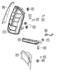 Genuine Mopar Tail Stop Turn Lamp Right 68154606AC. Fixed Price $252.00.