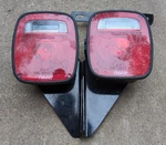 Peterbilt Signal Stat Tail Lights Trailer Pair Paccar P11-6369 & W/brackets. Fixed Price $49.00.