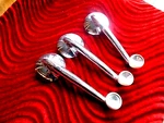 Studebaker Window Cranks (3) Very Nice 57 58 59 60 61 62 63 64 66. Fixed Price $33.00.