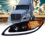 For International Prostar 2008-2018 Headlight Black Housing Led Bar Left. Fixed Price $268.99.