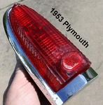 1953 Plymouth Tail Light Assembly Oem Mopar 1527564 / CB-22254 CB-22113. Fixed Price $85.00.