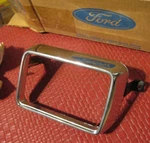 Nos 1975-1976 Ford Mustang Right Parking Lamp Door, Box, Chrome. Fixed Price $22.49.