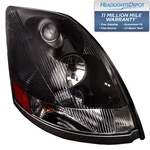 Headlight Halogen Black Housing Right Fits 2004-2015 Volvo Vn/vnl. Fixed Price $152.14.