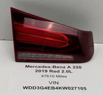 2019-2022 Mercedes A220 Tail Light Inner Lamp Left Side Oem A1779061005. Fixed Price $180.00.