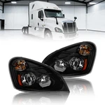 Led Black Headlight Headlamp Assembly Fit For 2008-2017 Freightliner Cascadia. Fixed Price $218.44.