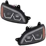 Driver And Passenger Side Headlights For Kenworth T660 2008-2016 Halogen Bulbs. Fixed Price $316.29.