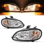 For Freightliner M2 03-18 Chrome Headlights Headlamps Driver & Passenger Side. Fixed Price $141.46.