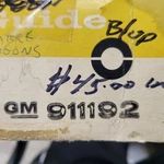 1970 Buick Lesabre Back Up Lamp G.M.#911192. Fixed Price $45.00.