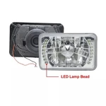 4X6 Inch Headlights Lamps Led Halo For Chevrolet C4500 C5500 Kodiak 2000-2009. Fixed Price $19.99.