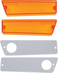 1970 Charger, Coronet Front Side Marker Lens And Gasket Set Amber - Pair. Fixed Price $53.89.