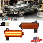For 1970 Chevy Chevelle Camino Amber Lens Led Front Side Marker Lights 2PCS. Fixed Price $59.99.
