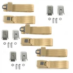 Ford Truck 1957 1960 Std. 2PT Tan Lap Bench Belt Kit W/BRACKETS-3 Blts. Fixed Price $171.95.