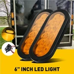 2PCS 6" Amber Led Trailer Oval Park Turn Signal Tail Light W/mounting Bracket*. Fixed Price $20.89.