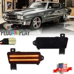 For 1970 Chevy Chevelle Camino Smoke Amber Led Front Side Marker Lights 2PCS. Fixed Price $59.99.