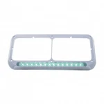 United Pacific 32578 Headlight Bezel 14 Led, Rectangular, Dual, Green Led/clear. Fixed Price $50.01.