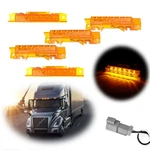 5X Amber Lens Cab Roof Marker Lights For Volvo 2004 VN/2003-2020 Vnl Trucks,etc.. Fixed Price $26.99.