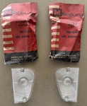 1958 Mercury Parking Light Lamp Lenses Pair Oem Nos FEW-13208-C FEW-13209-C. Fixed Price $74.99.