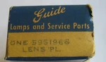 New Nos Gm 1961 Chevrolet Impala Parking Lamp Lens 5951966. Fixed Price $29.99.